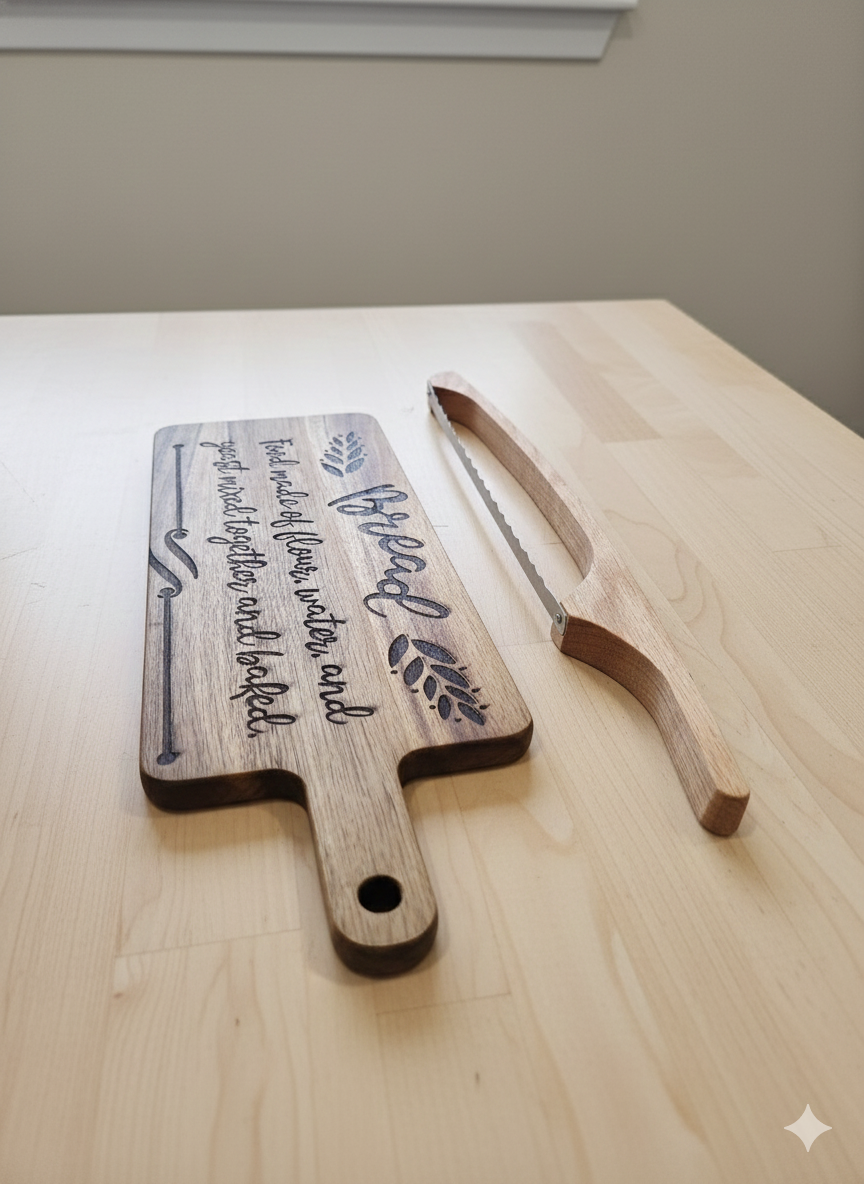 Bread knives and Bread Boards