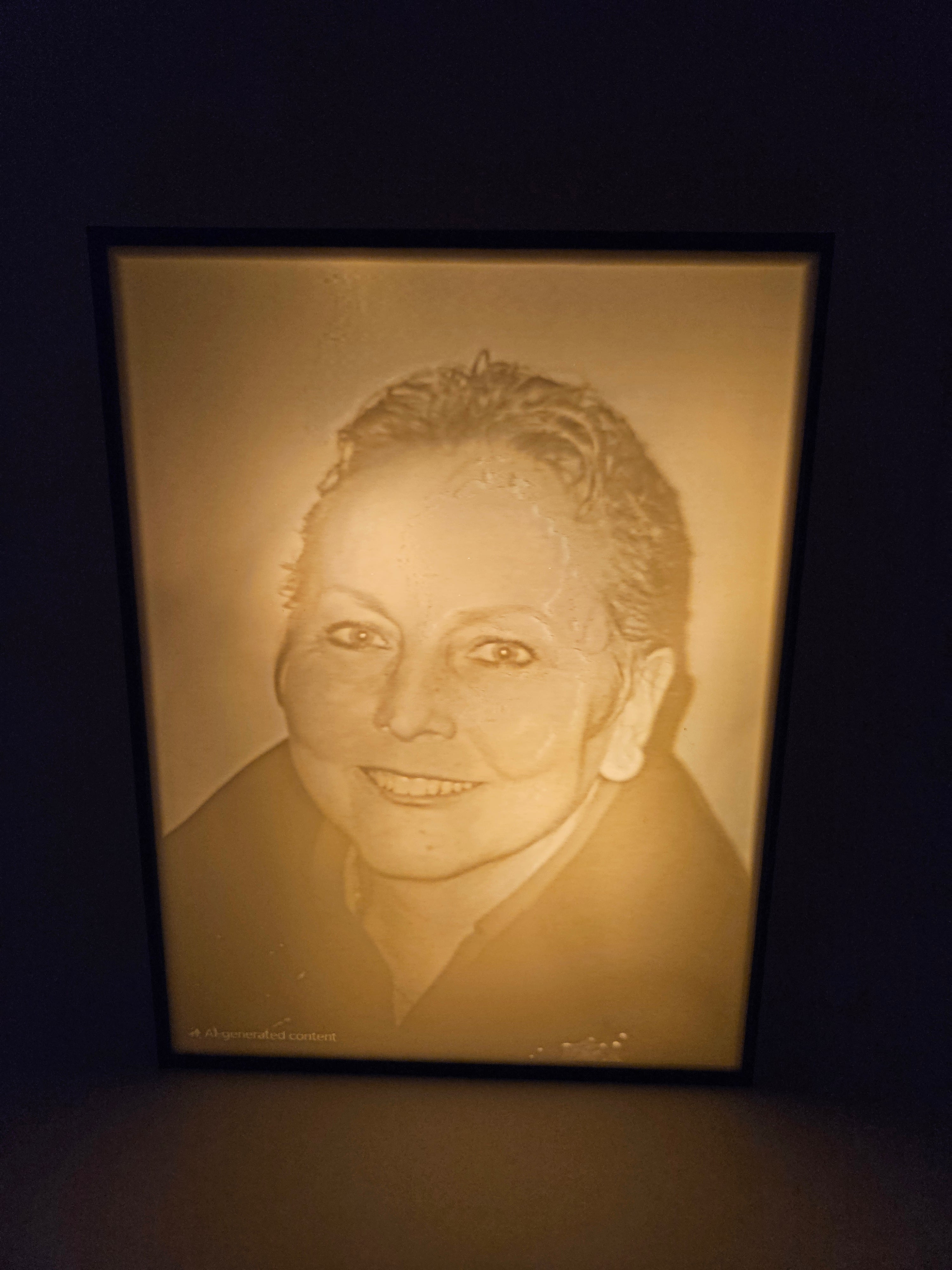 Custom 3D Lithophane - Personalized Photo Light Art