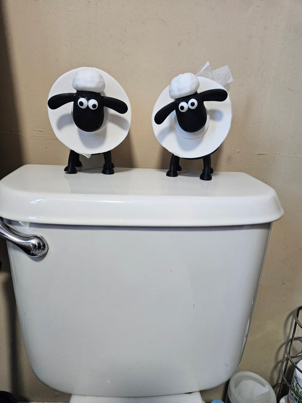 Sheep Toilet roll holder.